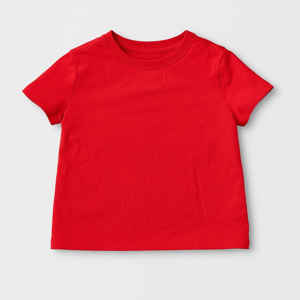 👕 Cat & Jack Red Short-Sleeve Tee | Size XS (4/5) | Everyday Classic